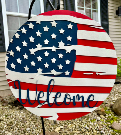 USA Welcome Sign